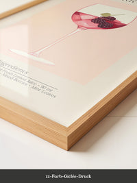 Weinglas Beeren minimalistisch
