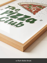 Pizza Grafik Retro Stil