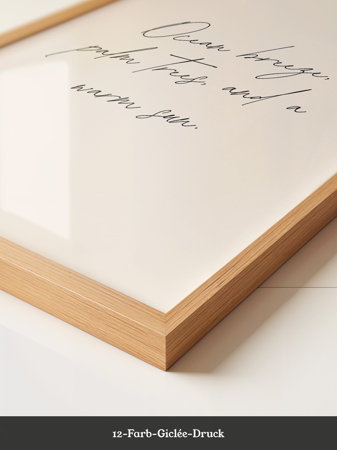 Handschrift Meeressonne Beige