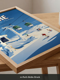 Skifahrer Winterlandschaft