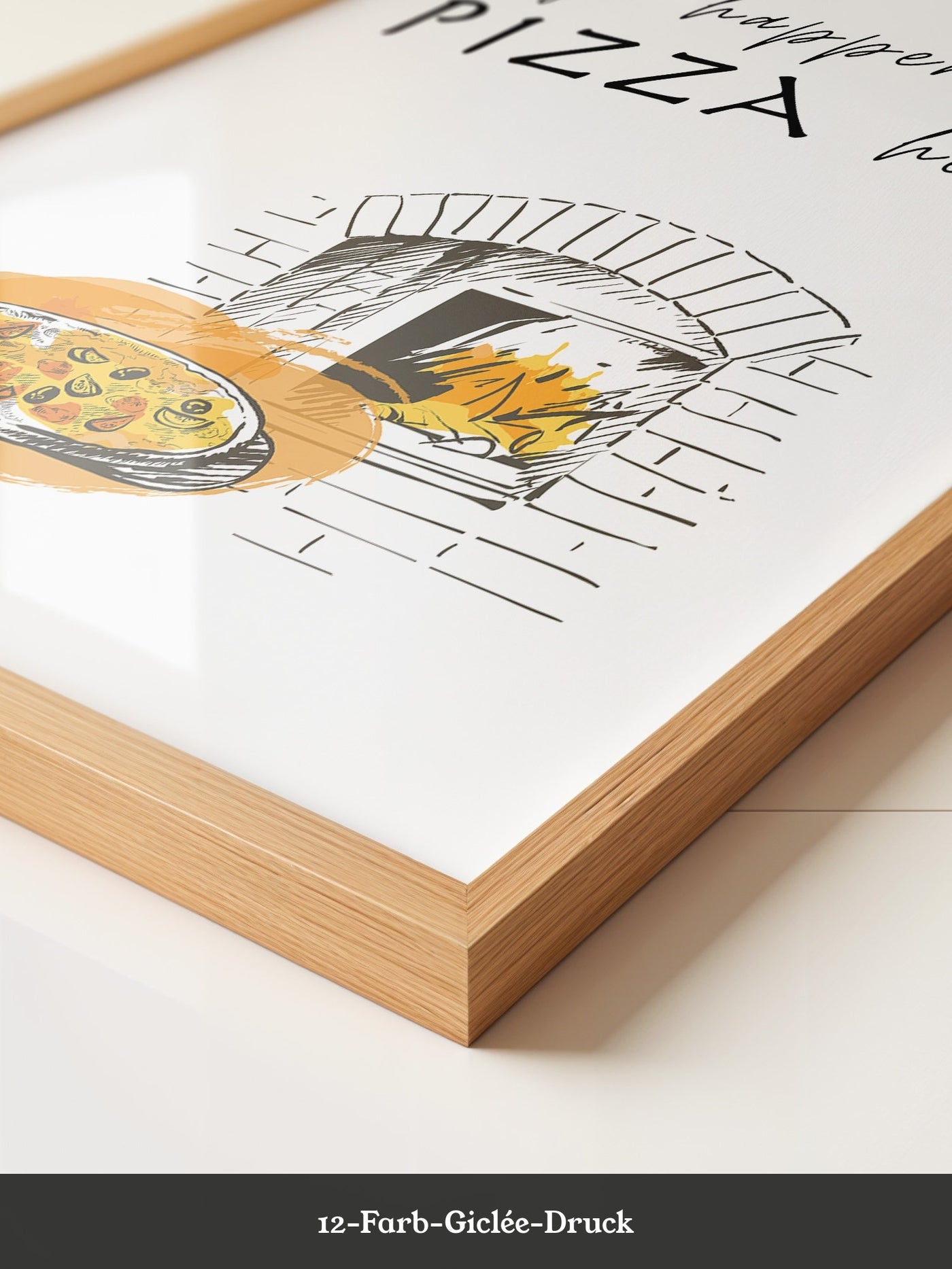 Pizzaofen Skizze warm