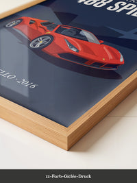 Ferrari Cabrio Rot Retro Stil