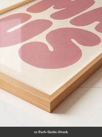 Love Typografie Rosa Poster