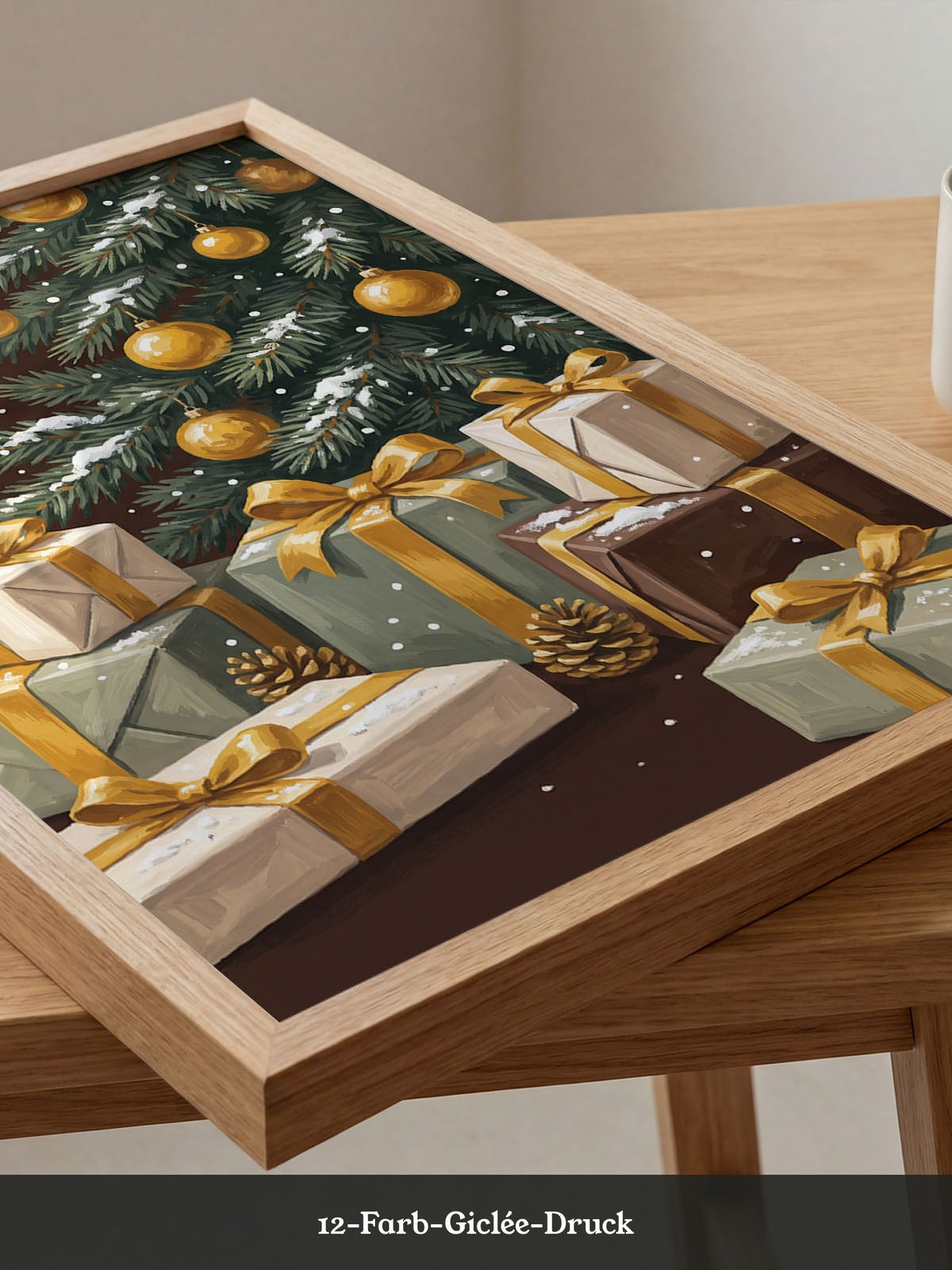 Weihnachtsbaum Gold Geschenke