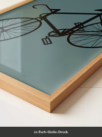Fahrrad Grafik minimalistisch