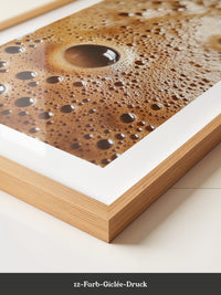 Kaffeebläschen Makroansicht