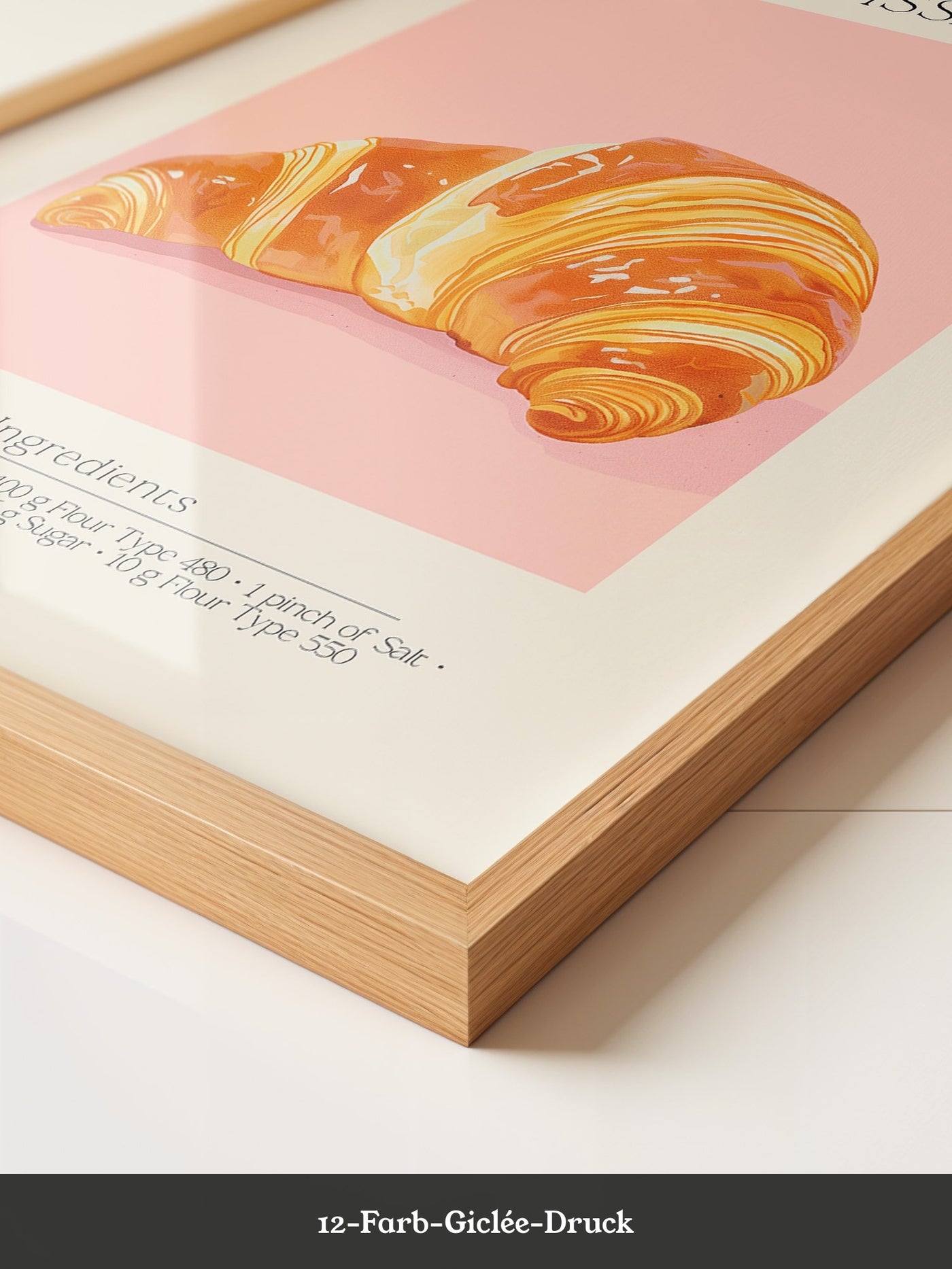 Croissant Pastell Retro
