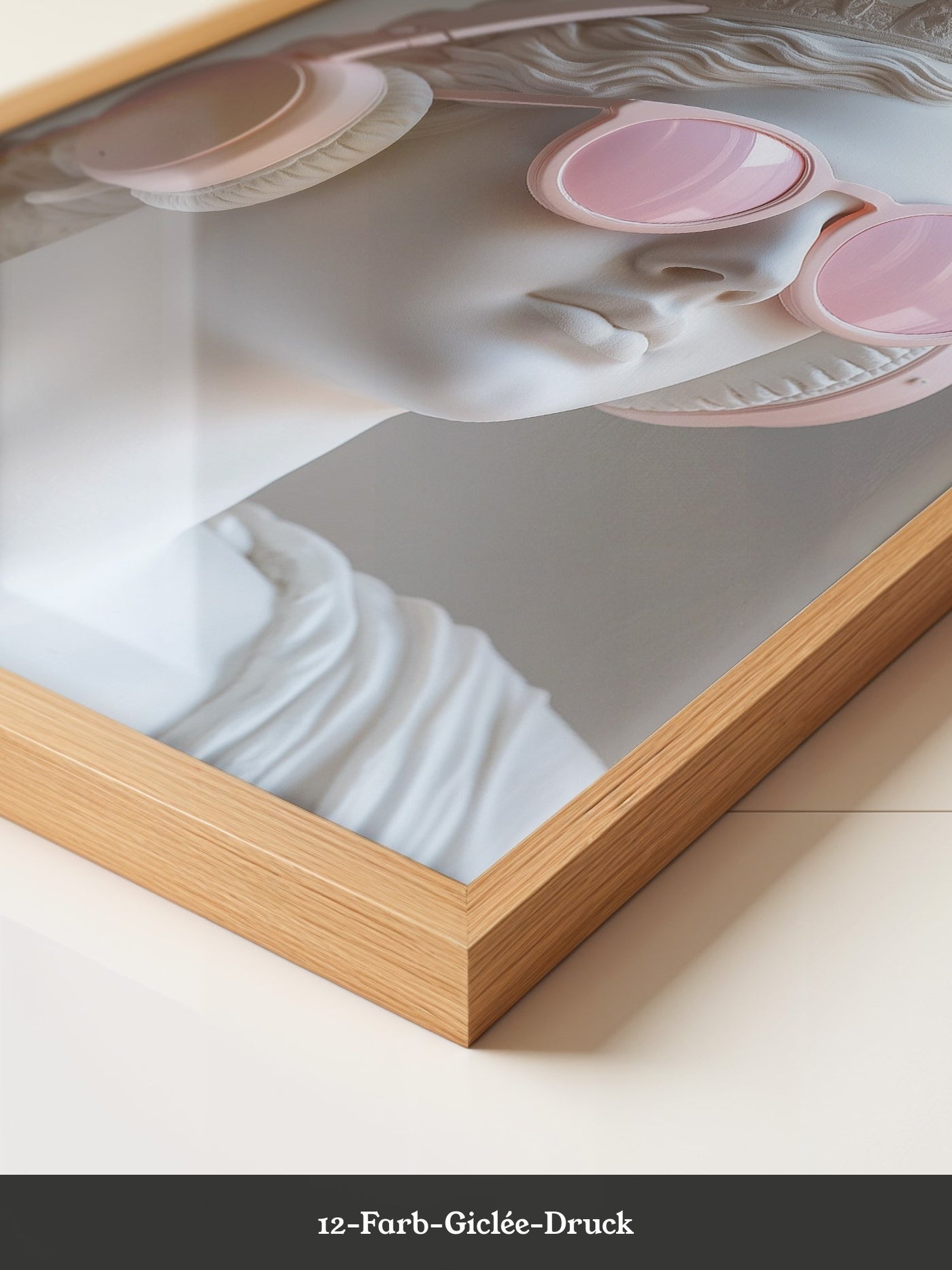 Büste Kopfhörer Sonnenbrille rosa