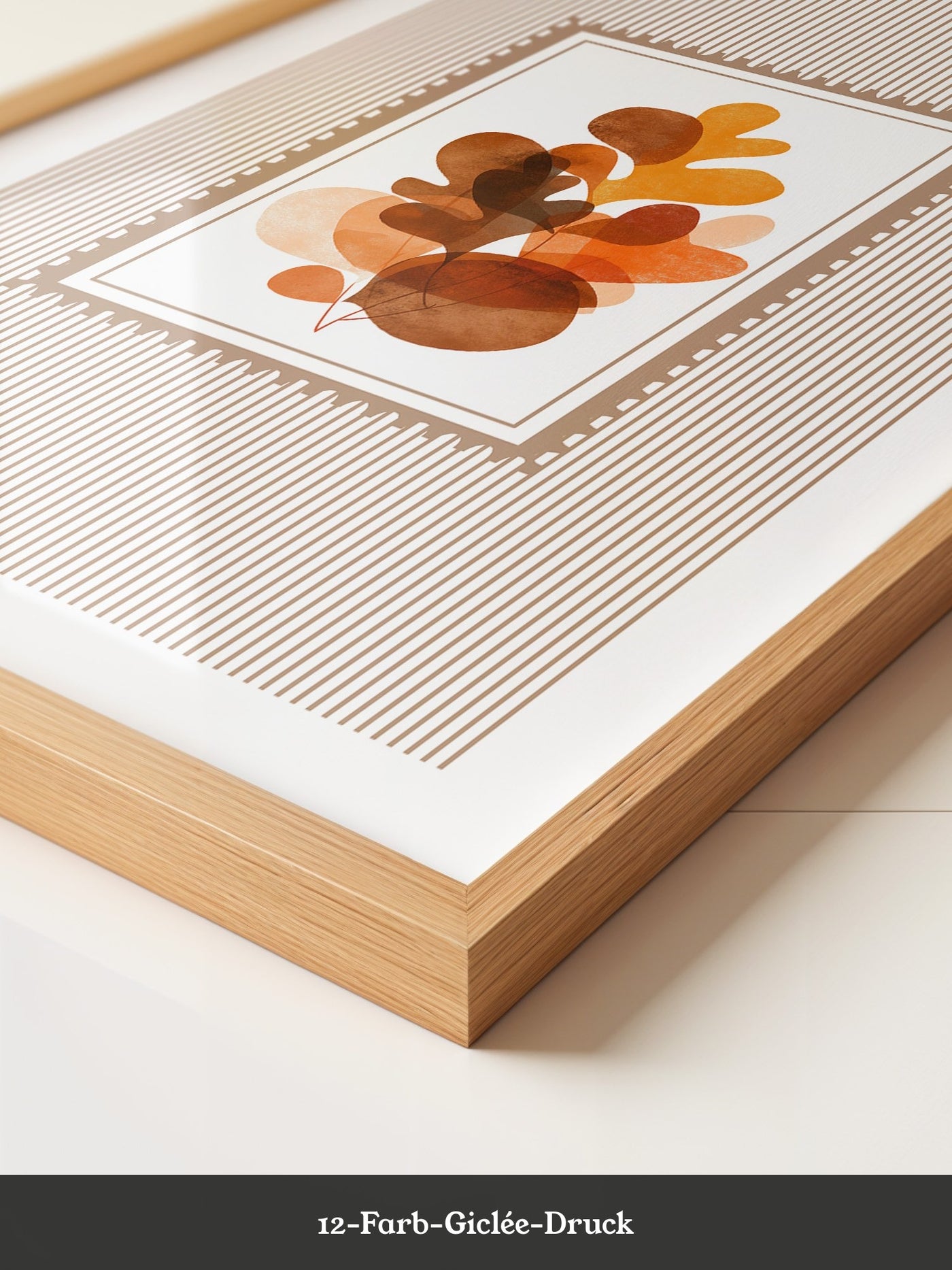 Herbstblätter Abstrakt Braun