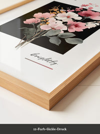 Blumenstrauß Aquarell Kontrast