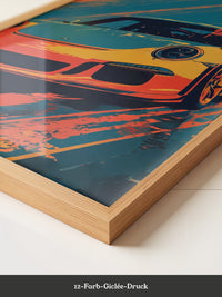 Porsche Sportwagen Pop-Art