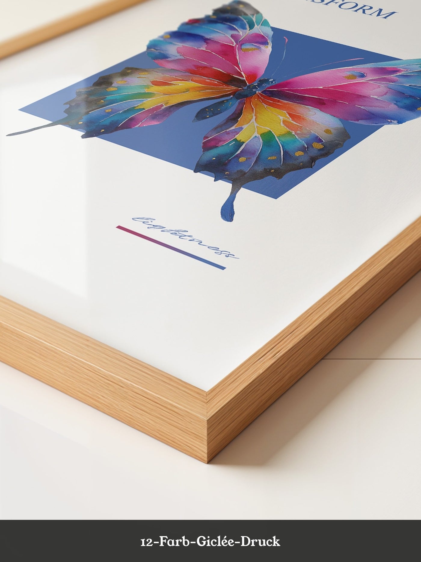 Bunter Schmetterling Aquarell