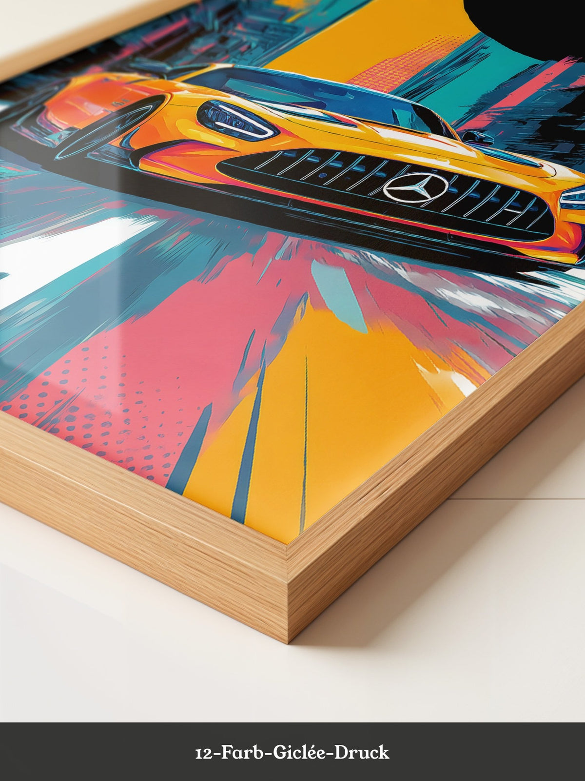 Sportwagen Comic-Stil Farbe
