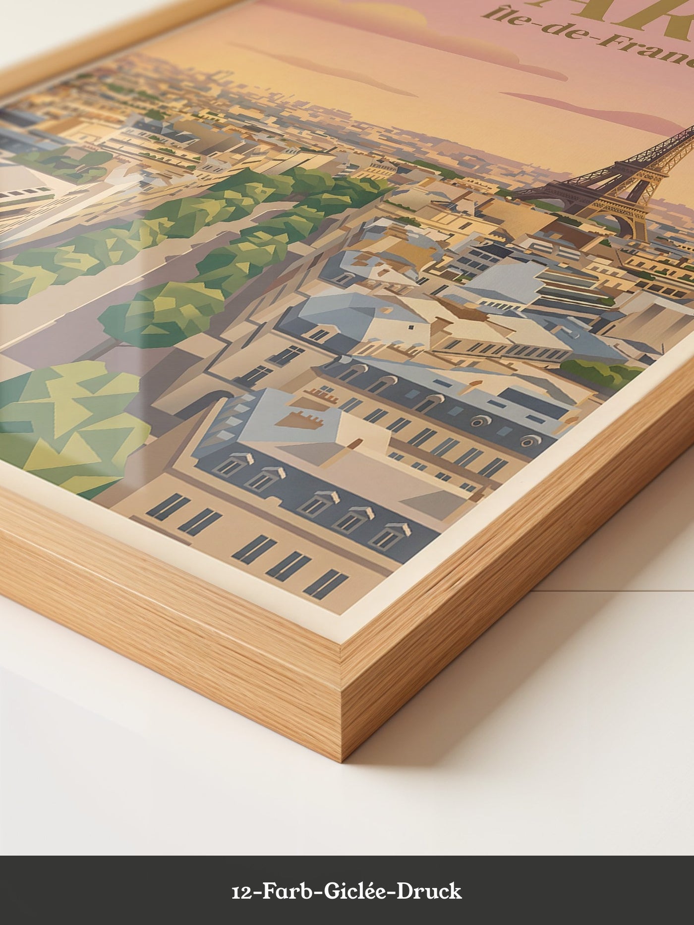 Paris Skyline Pastellfarben
