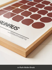 Bauhaus Geometrie Retro Braun