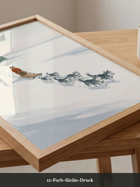 Huskyschlitten Winterlandschaft