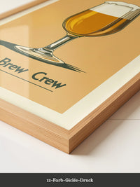 Bierglas Retro Stil