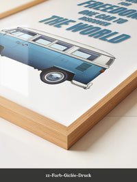 VW Bus Illustration Retro
