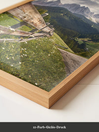 Holzzaun Alpen Panorama