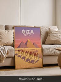 Giza Pyramiden Kamelkarawane