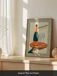 Champagner Retro Stil