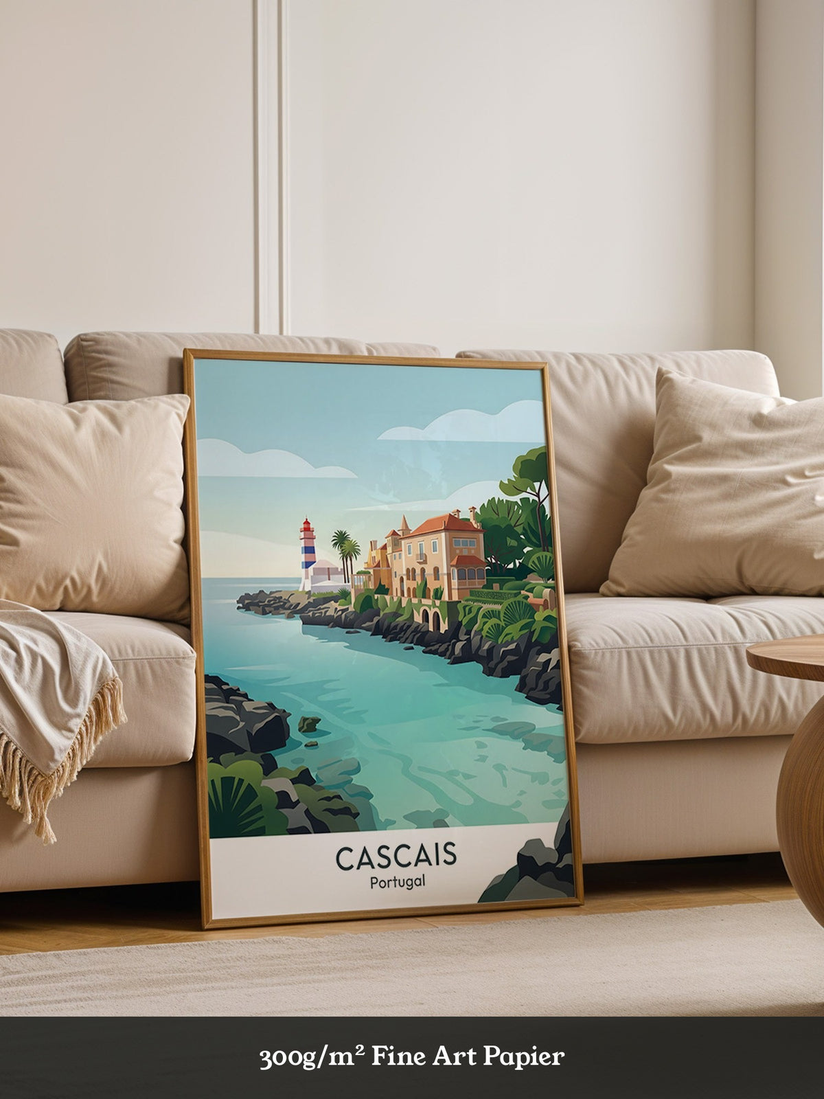 Küstenlandschaft Cascais Vintage Stil