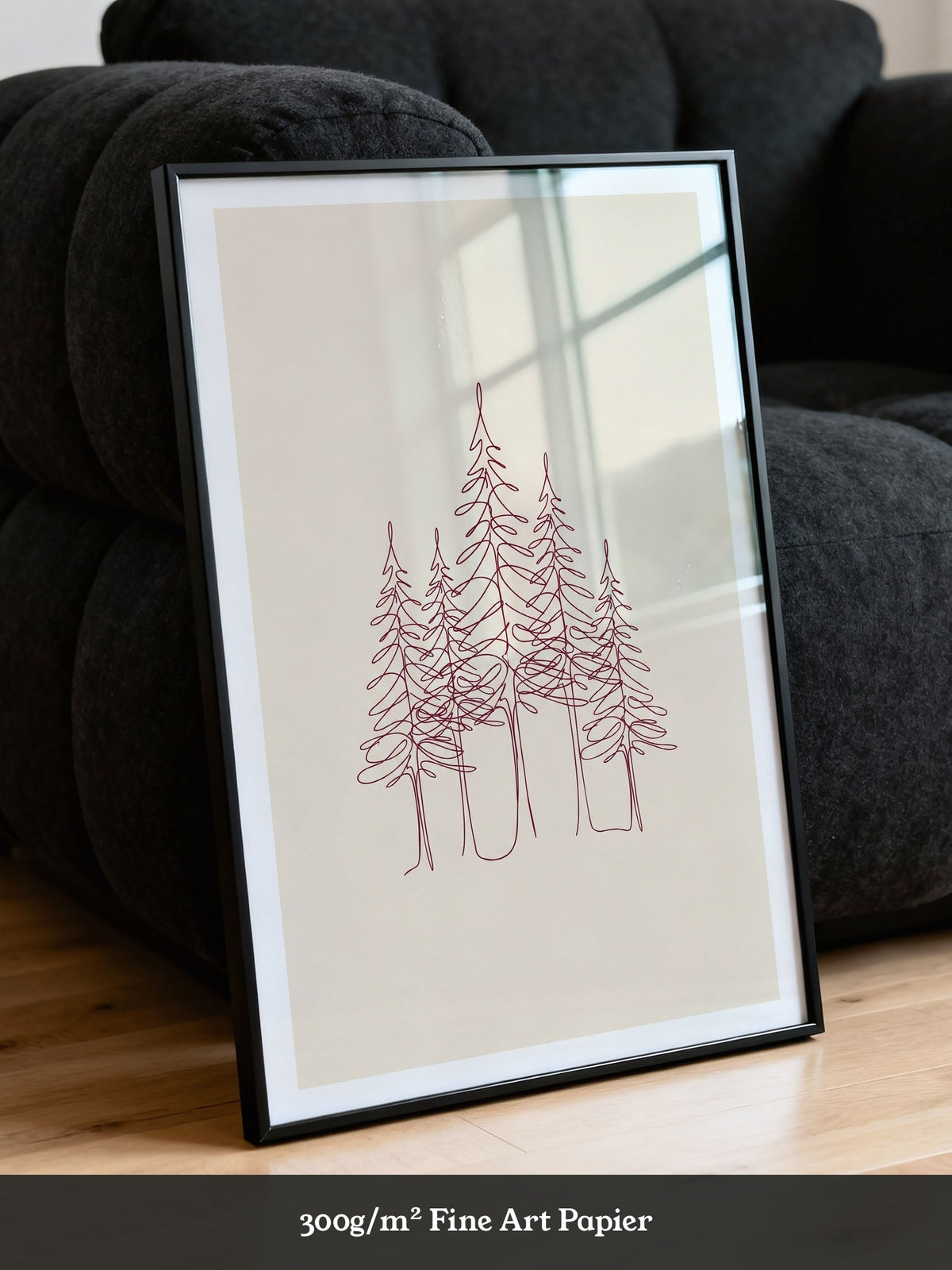 Waldfichten Linienbild