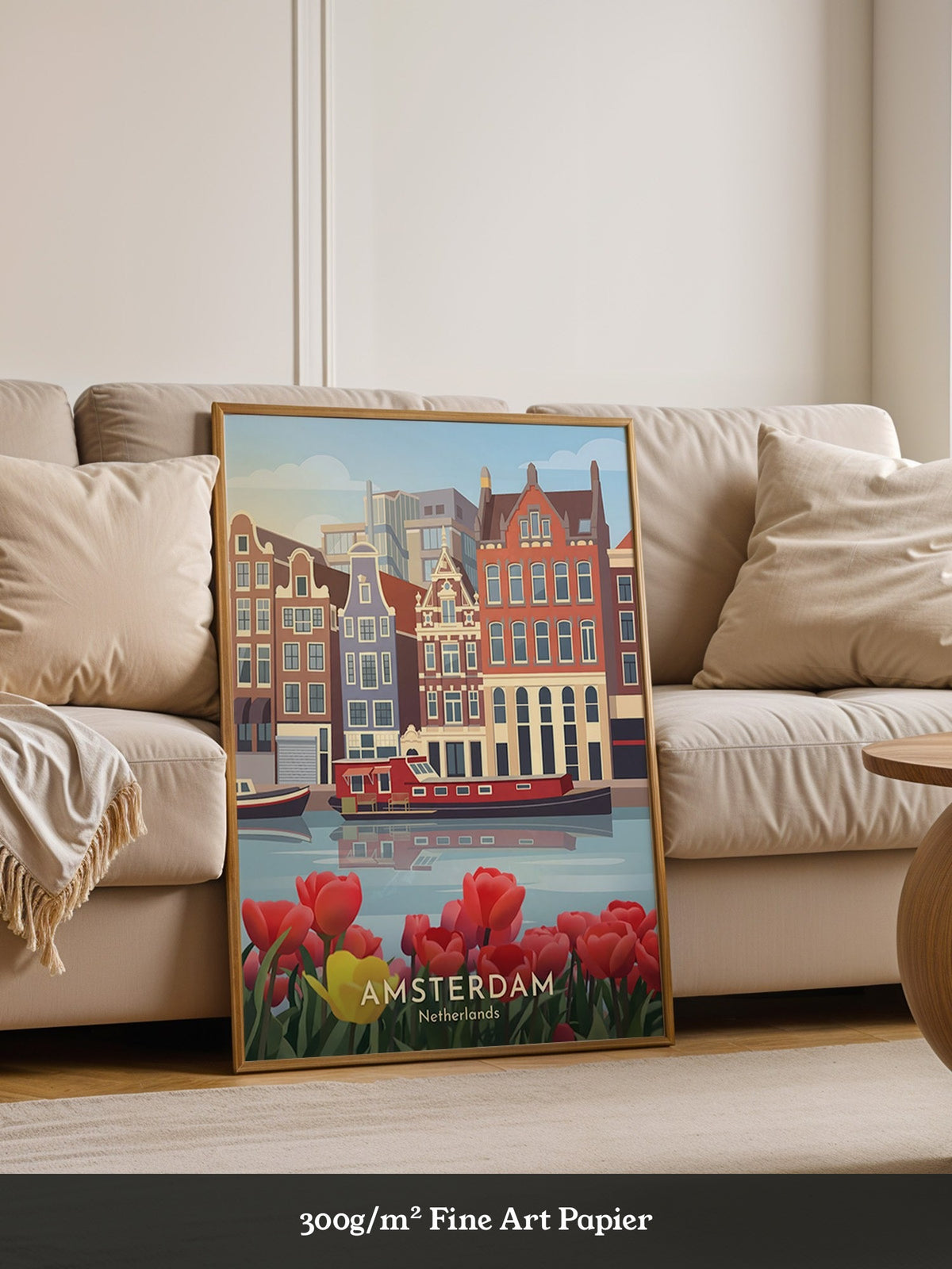 Tulpen und Grachtenhaus Nostalgie