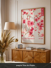 Kirschblüten Aquarell Rosa