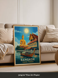 Buddha Tempel Bangkok Retro Stil