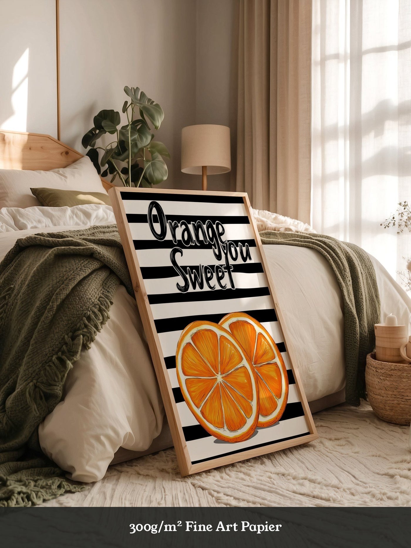 Orangenscheiben Retro Charme