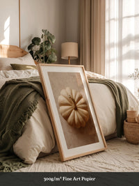 Kürbis beige Draufsicht