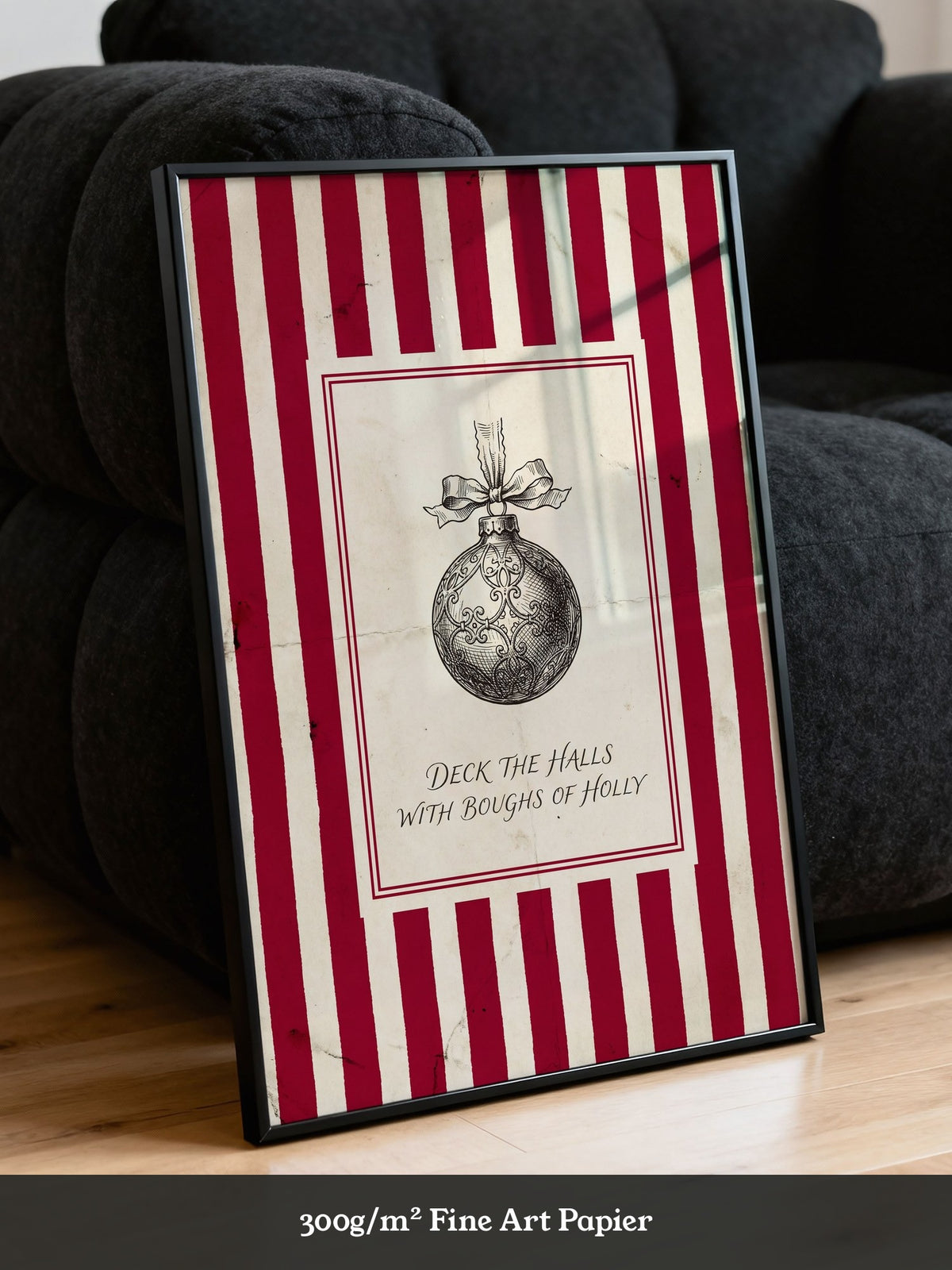 Weihnachtskugel Vintage Rot