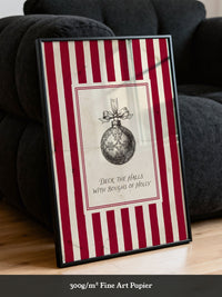 Weihnachtskugel Vintage Rot