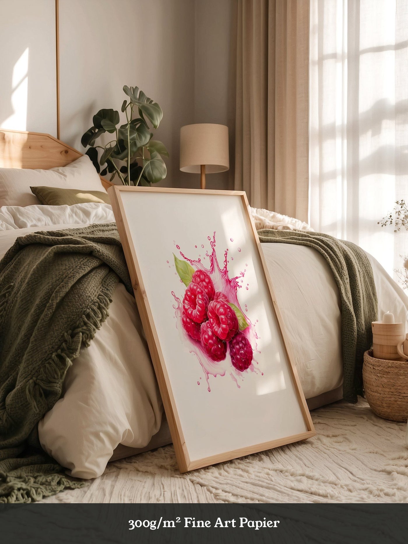 Himbeeren Spritzer Aquarell
