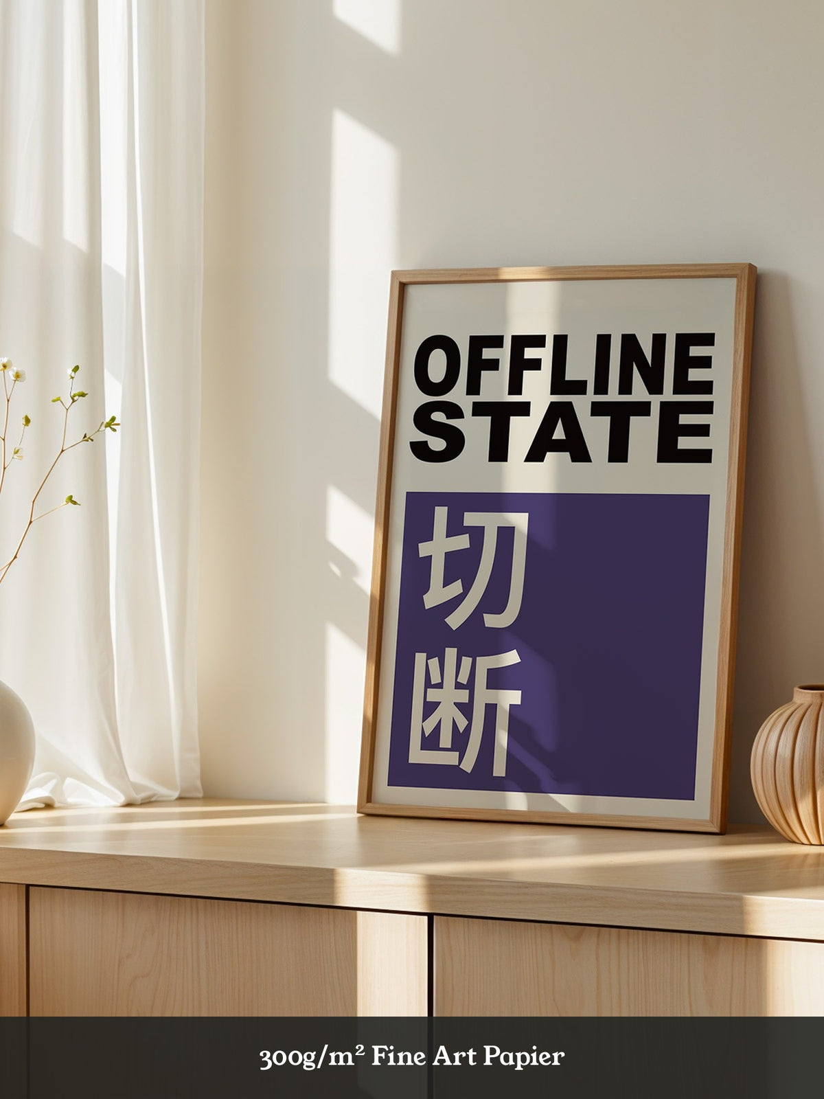 Offline State Kontrast-Schrift
