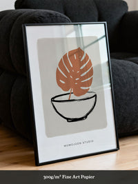 Monstera Blatt Minimal
