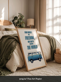 VW Bus Illustration Retro
