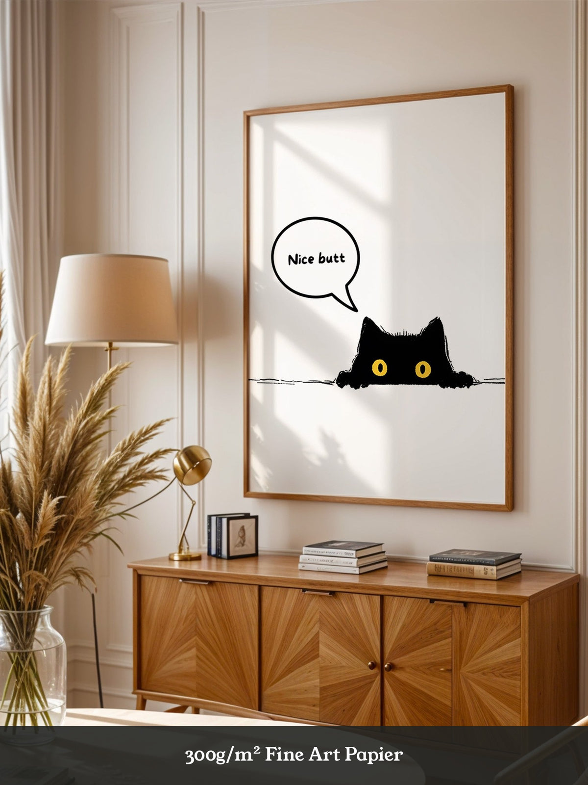 Schwarze Katze Humor Sprechblase