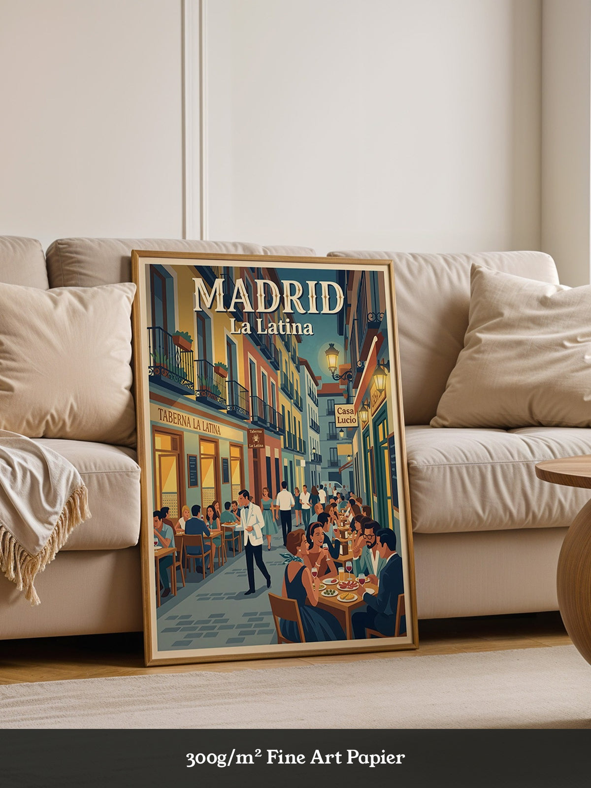 Madrid Straßenszene Retro