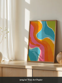 Bunte Wellen abstrakt