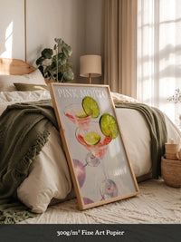 Mojito Gläser Rosa Ölgemälde