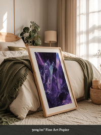 Amethyst Kristalle violett