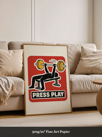 Press Play Kraftsport Illustration