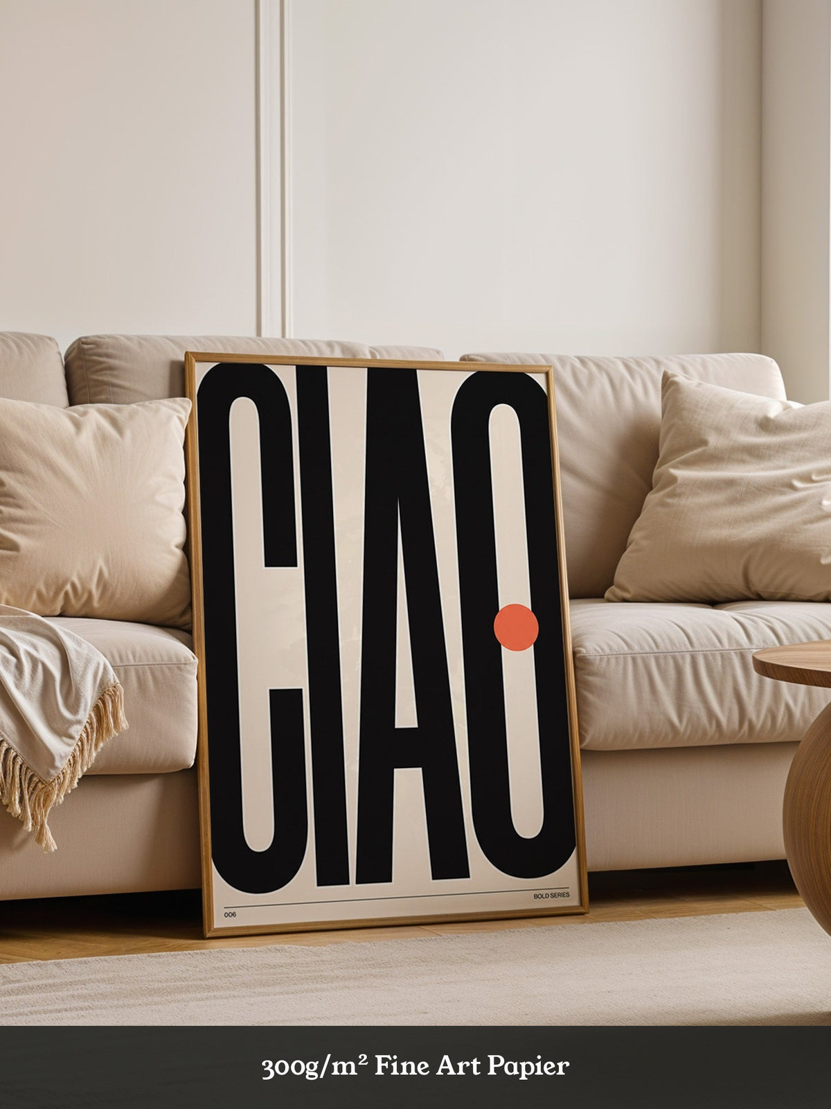 CIAO Schwarz Beige Kontrast