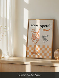 Aperol Cocktail Zeichnung Orange