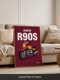 BMW Motorrad Orange Retro-Design