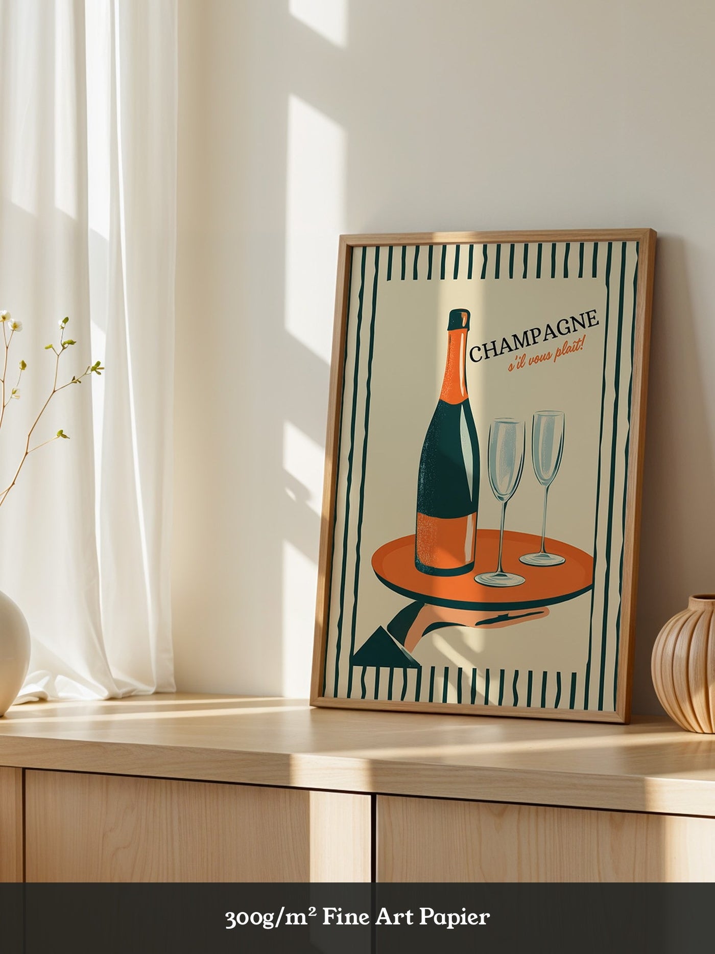 Champagner Retro Stil