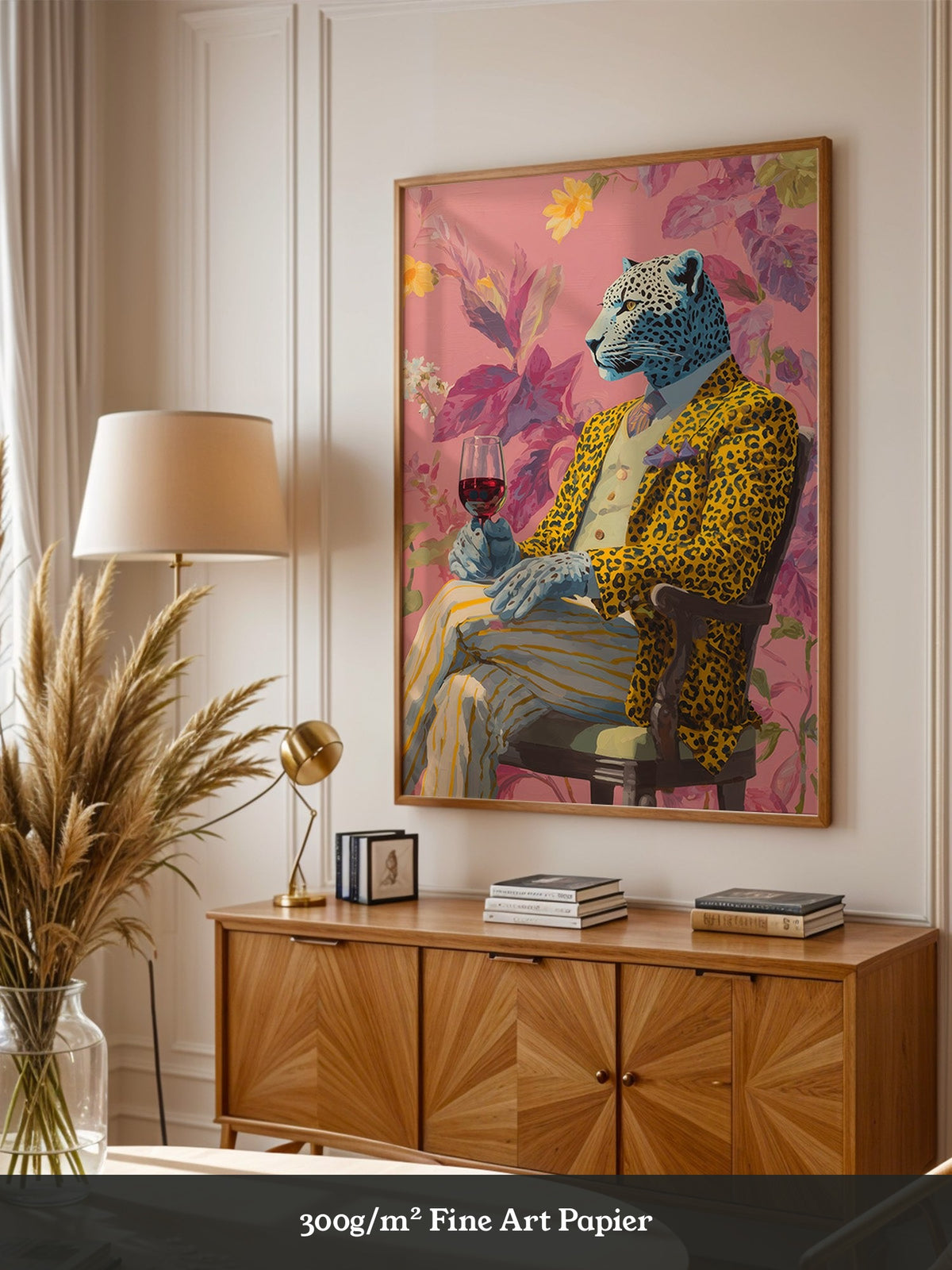 Leopard Mensch Farbig Stilvoll