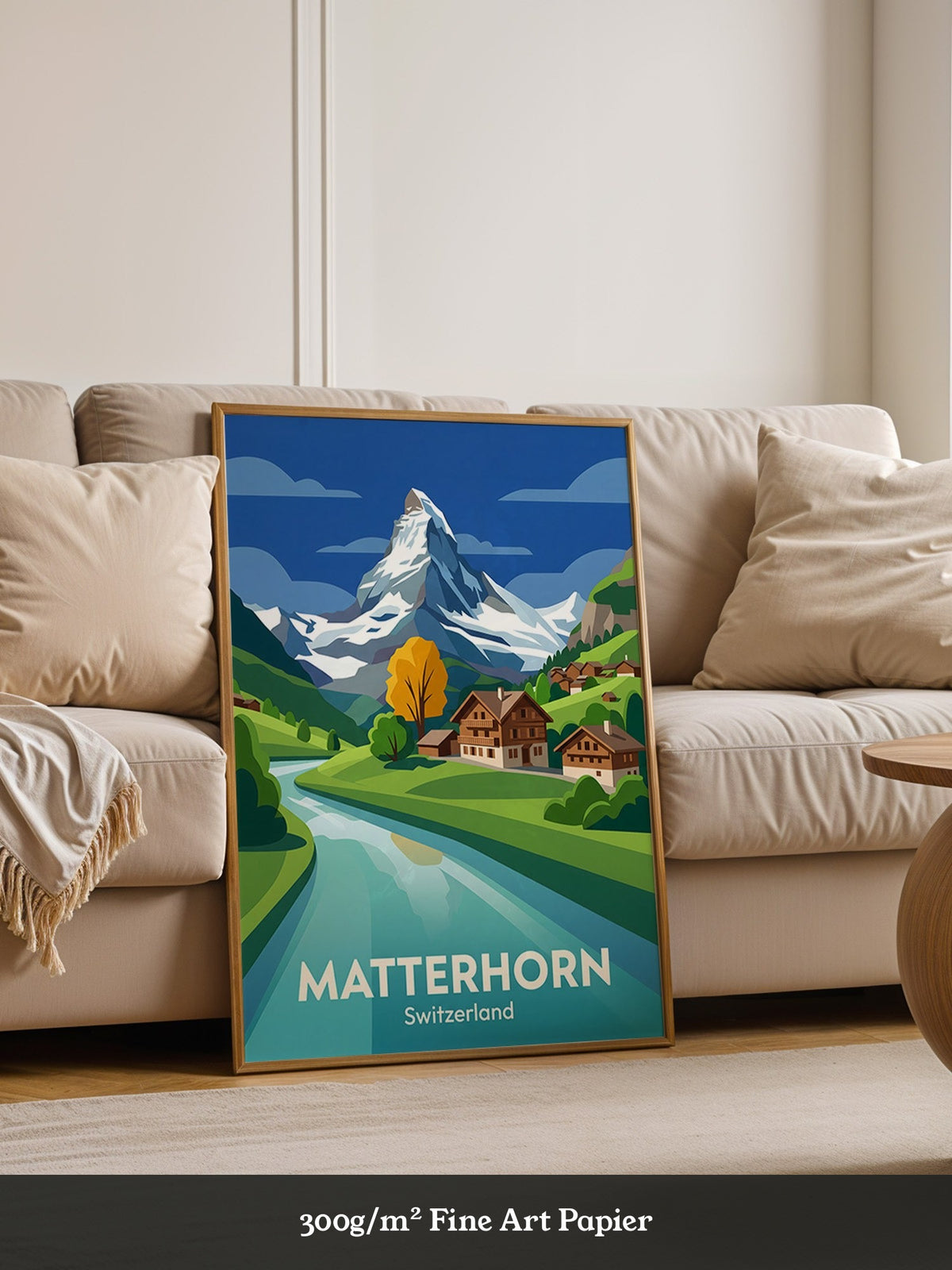 Matterhorn Herbstfarben Grafik
